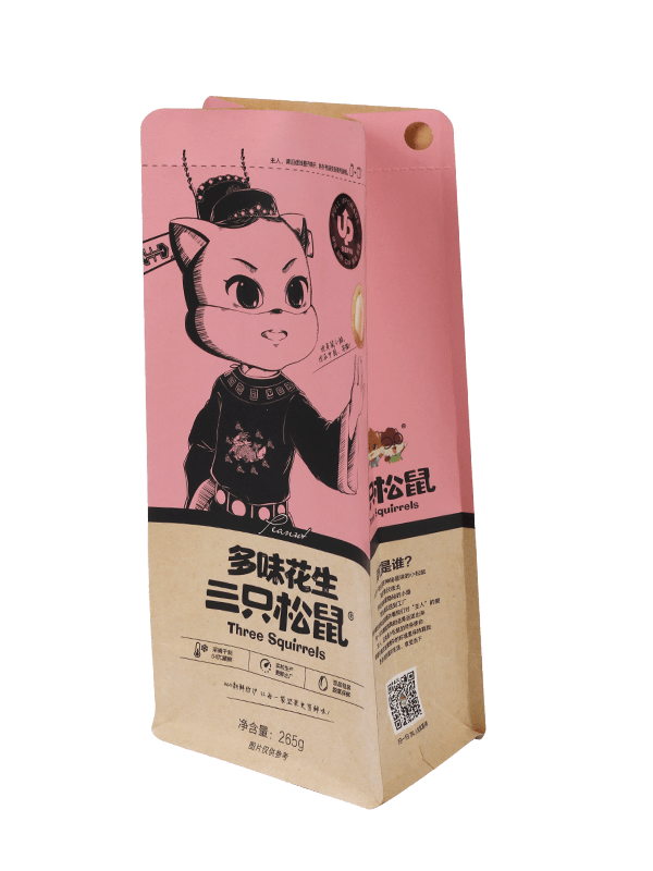땅콩 식품 포장 재활용 재료에 대한 새로운 스타일의 사용자 정의 비닐 봉투 인쇄 로고