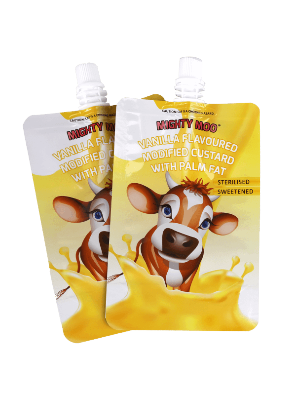 고온 조리 우유 백 스파우트 파우치